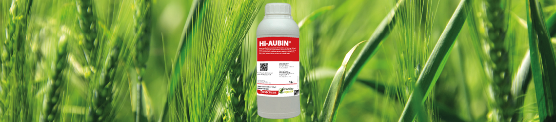 Bottle of Hi-AUBIN Insecticide